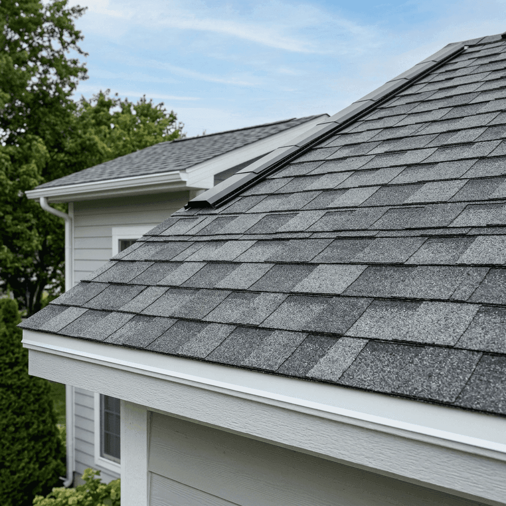 Clinical installation line and ridge vent detailing.